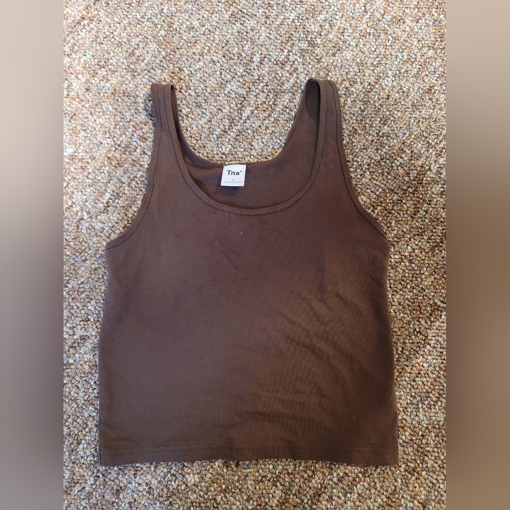 TNA brown tank top